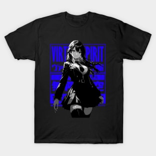 Vaporwave Cyberpunk Japanese Manga Girl T-Shirt